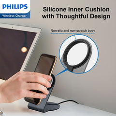 Philips 15W Wireless Charger，Explorer's Edition Magnetic Wireless Fast Charging Charger DLK3535Q