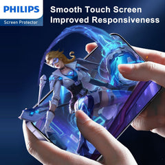 Philips HD Ceramic Screen Protector Film for iPhone 14 Plus/iPhone 13 Pro Max, Nano Coated Hydrogel Screen Protector HD Clear Explosion-Proof Film Anti-Oil Anti-Fingerprint Full Coverage Hardness 9H DLK7103
