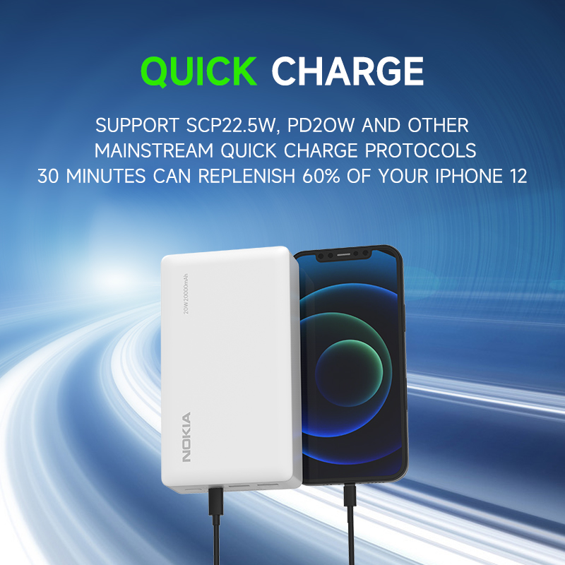 Nokia 20,000mAh Power Bank P6203-2 -20W Fast charging - image 10