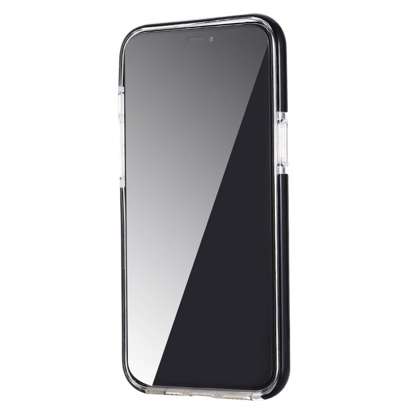 iPhone 12 Mini Shockproof Clear TPU+PE Black - image 2