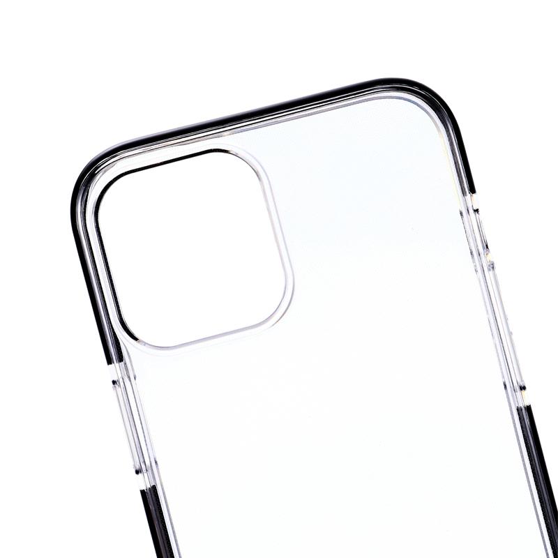 iPhone 12 Mini Shockproof Clear TPU+PE Black - image 4