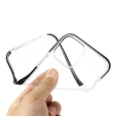 iPhone 12 Mini Shockproof Clear TPU+PE Black - image 8